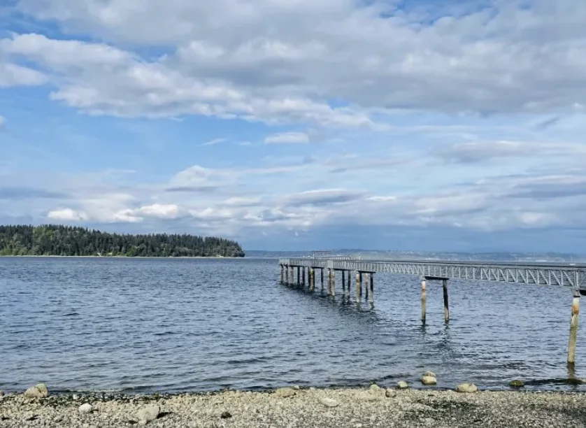 Pier on the water near Port Orchard